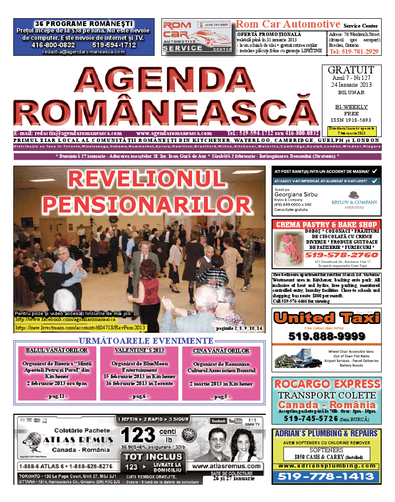 Numarul 127 – 23 Ianuarie 2013