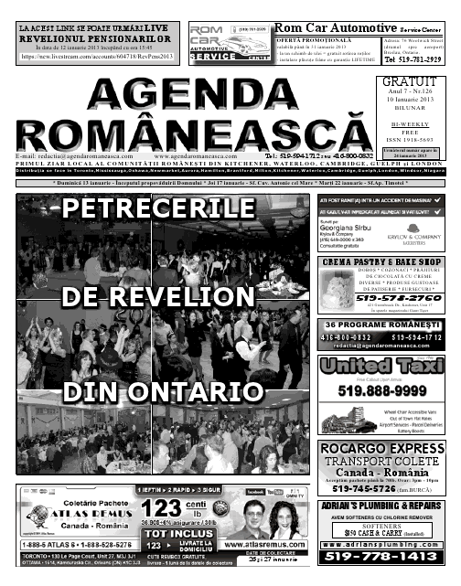 Numarul 126 – 10 Ianuarie 2013