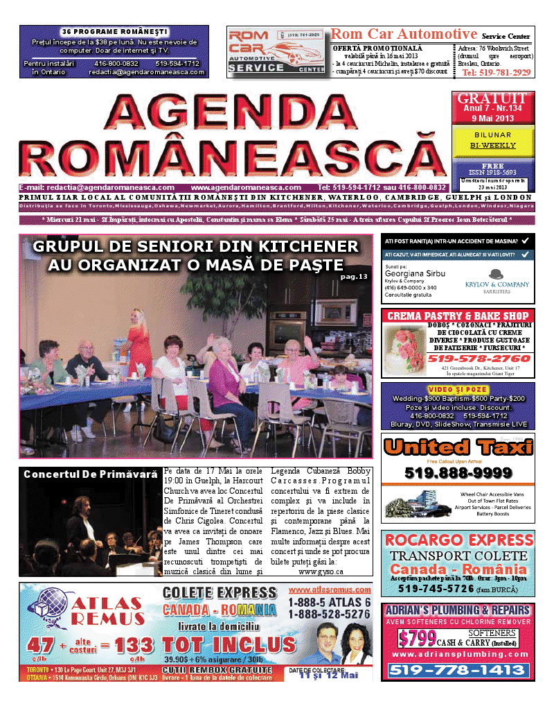 Numarul 134 – 9 Mai 2013