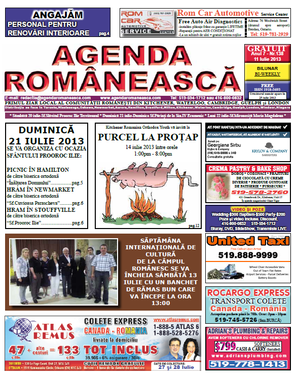 Numarul 138 – 11 Iulie 2013