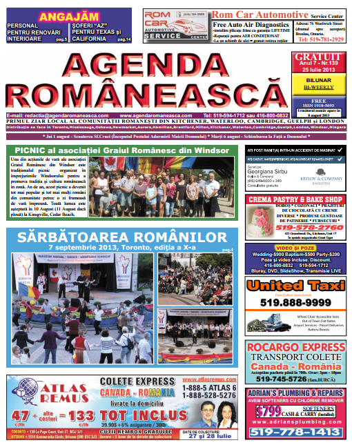Numarul 139 – 25 Iulie 2013