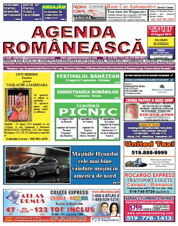 Numarul 141 – 22 August 2013