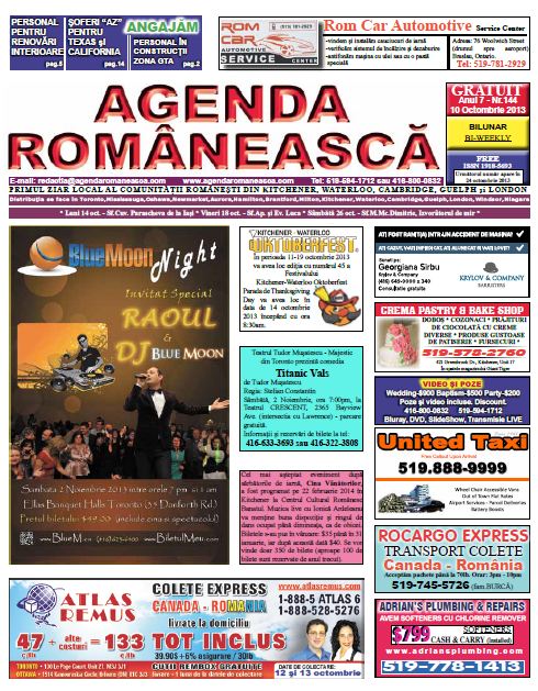 Numarul 144 – 10 Octombrie 2013