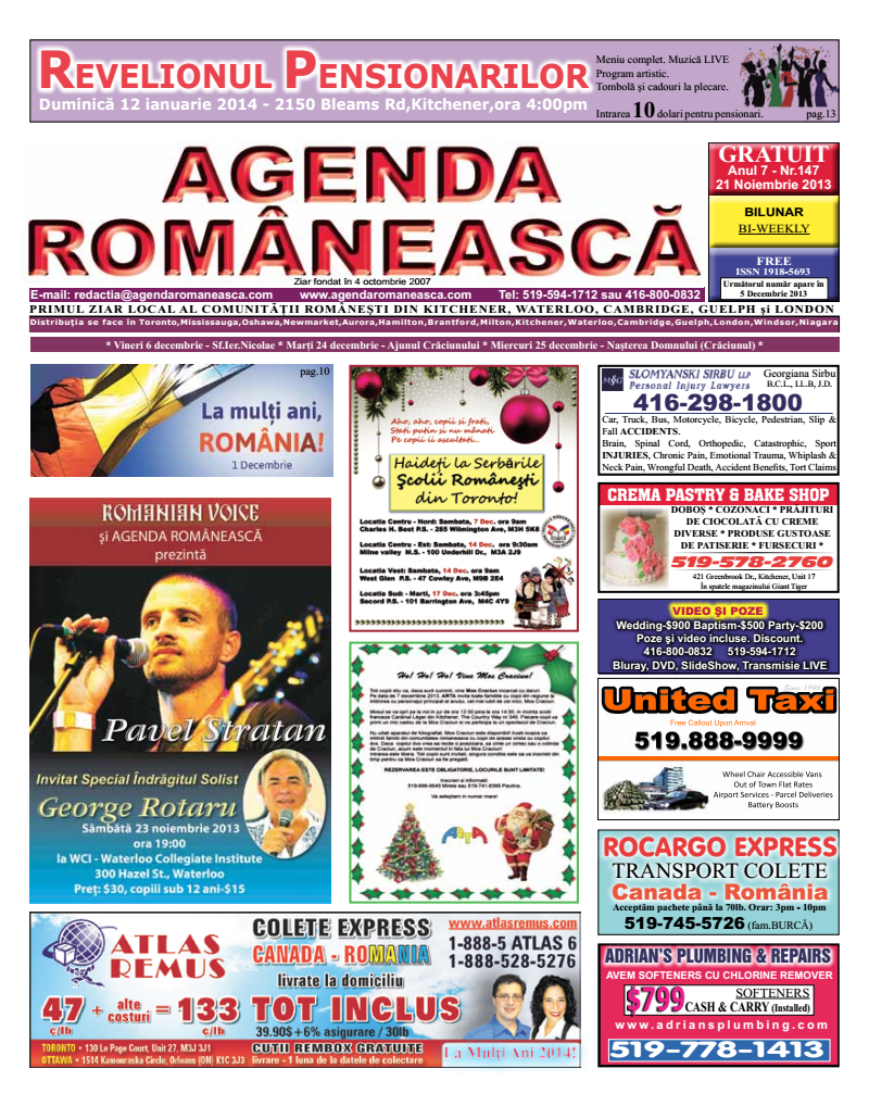 Numarul 147 – 21 Noiembrie 2013
