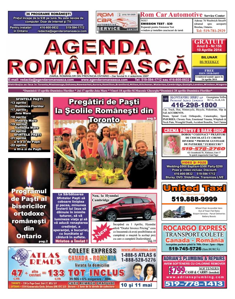 Numarul 156 – 10 Aprilie 2014