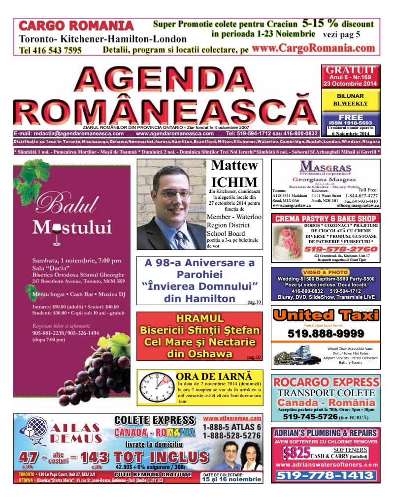 Numarul 169 – 23 Octombrie 2014