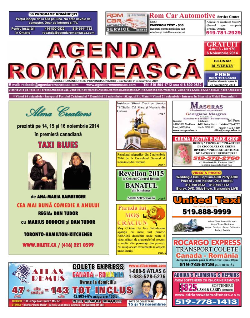 Numarul 170 – 6 Noiembrie 2014