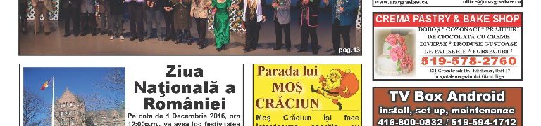 Numarul 219 – 17 Noiembrie 2016